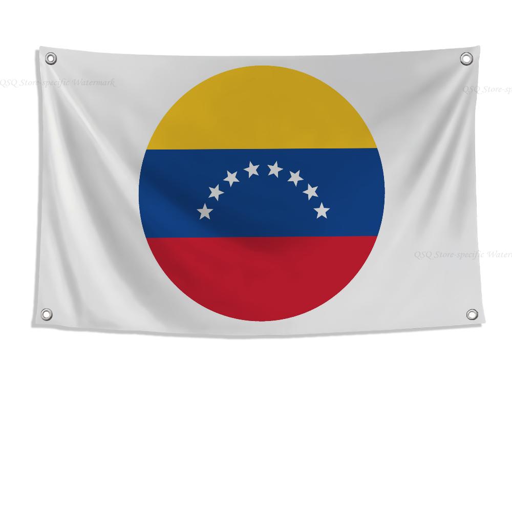 1pc 7 Star Or 8 Star Venezuela 1954 Flag Banners Four Hole Flag Polyester Outdoor Decor Room Aesthetic