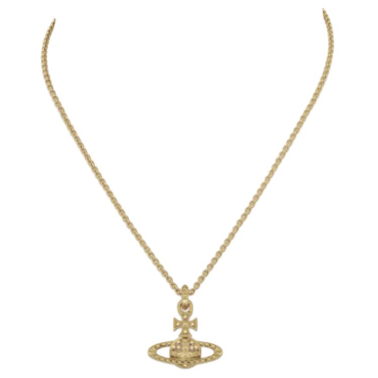 Vivienne Westwood Original Design Metal Brass Gold Plated Necklace Unisex necklace 630203EG02R115