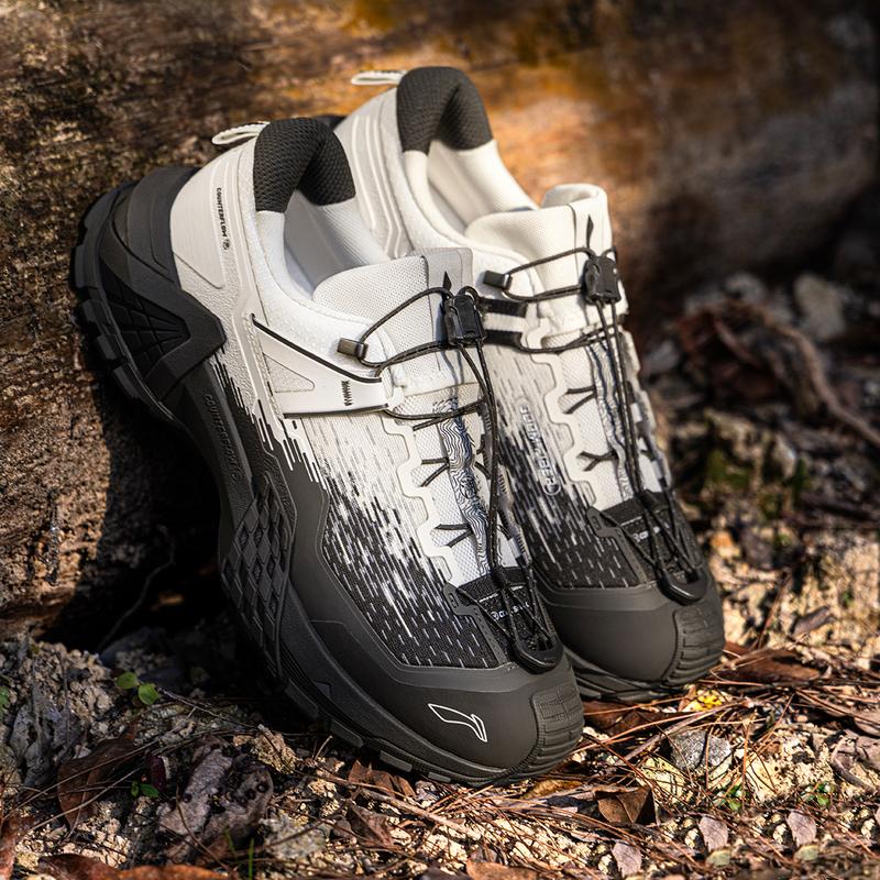 Li Ning CF Su Xing Chuan Pro Fashion Comfortable Shock Absorbing Non-Slip Wear-Resistant Low-Top Hiking Shoes Unisex Hiking Shoes AHTU017-9