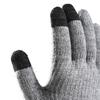 Gants chauds pour hommes pour l'automne et l'hiver, grande taille, en velours, pour écran tactile, résistants au froid, pour cyclisme, gants tricotés pour l'extérieur