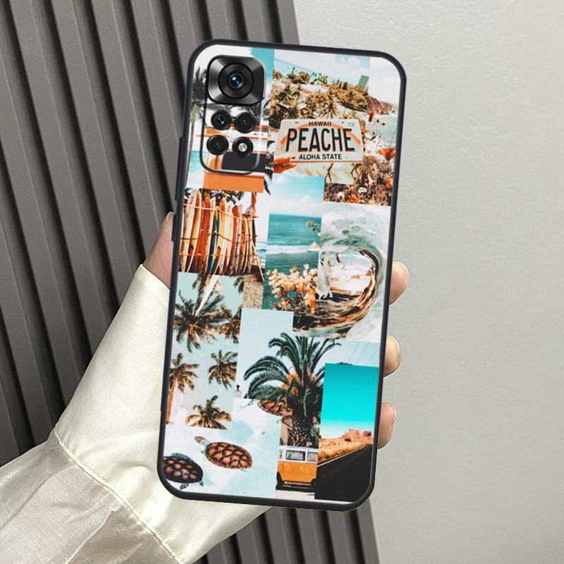 Beach Vibes Case For Xiaomi Redmi Note 13 14 Pro 12 11 10 15 Pro Plus Redmi 14C 13C 15C 10C 12C 15 Funda