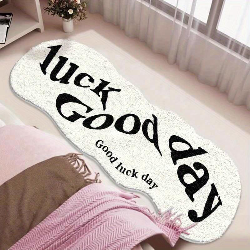 Green Carpet Brings Good Luck To The Day Bedside Floor Mat Soft Non-Slip Doormat Rug For Bedroom Floor Mat Home Decor