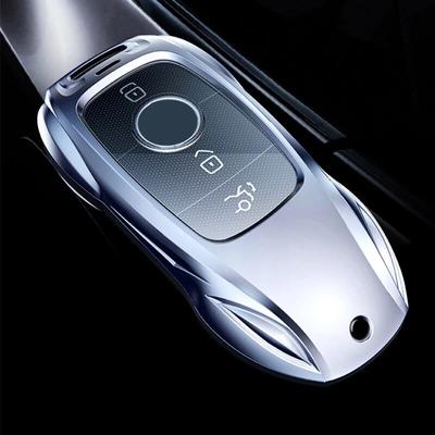 Ziny Carcasa de aleación para llave de control remoto de coche, carcasa para Mercedes Benz ABCES clase W204 W205 W210 W212 W213 W176 W463 GLC GLB GLE AMG