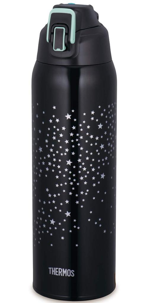 Thermos Vacuum Insulated Sports Bottle, 1.5L, Black Star, Keeps Drinks Cold Only, FHT-1501F BKST