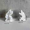 Easter Rabbit Resin Mold 3D Rabbit Silicone Mould Gypsum Ornament Epoxy Resin