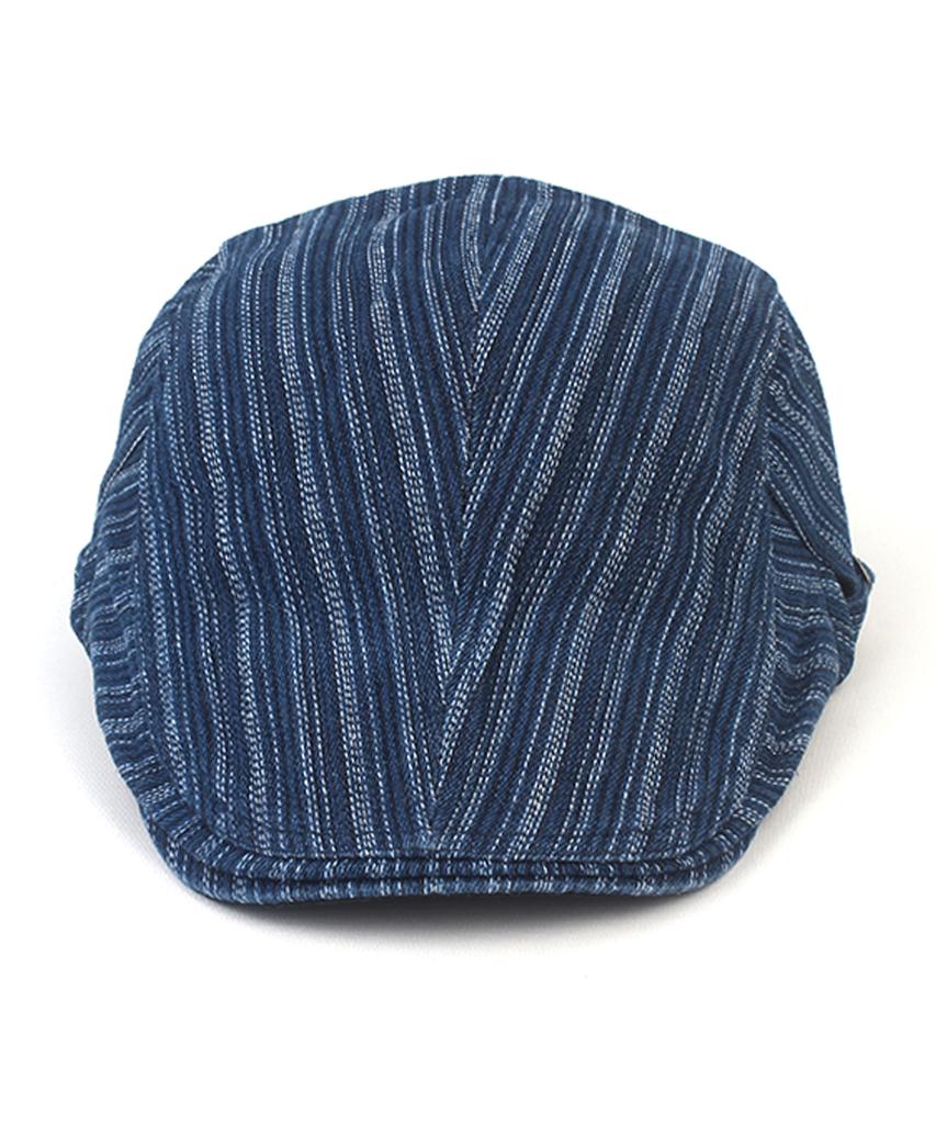 Washing Stripe Blue Hunting Cap