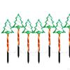 Christmas Tree Solar Lights LED Decor for Front Porch Yard Pathway 5 Stake