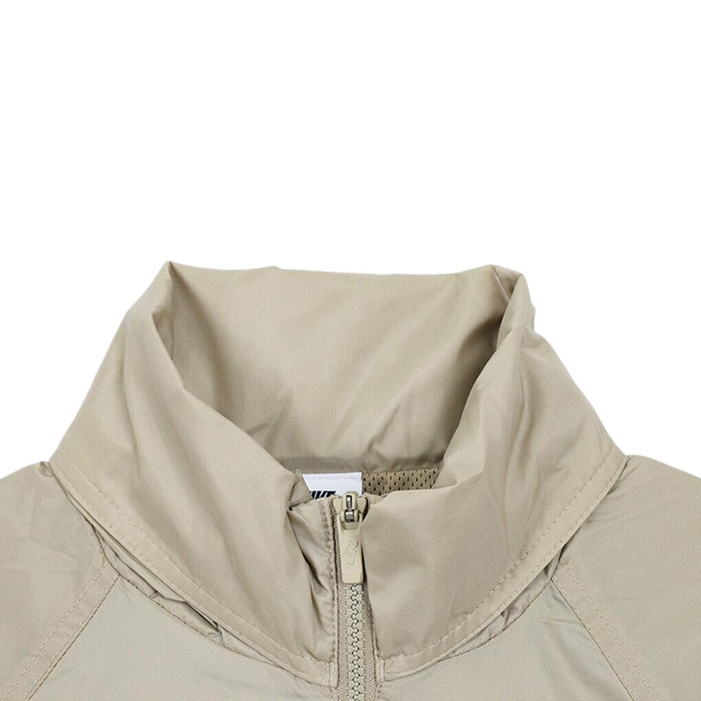 Nike Logo Stand Collar Solid Jacket Men Outerwear Khaki DQ4911-247