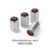 ABP3  4Pcs Aluminum Car Wheel Valve Protection Cap Tyre Dust Cover For Nissan GTR C210 R30 GTS-R R33 R34 GT-R R35 Nismo