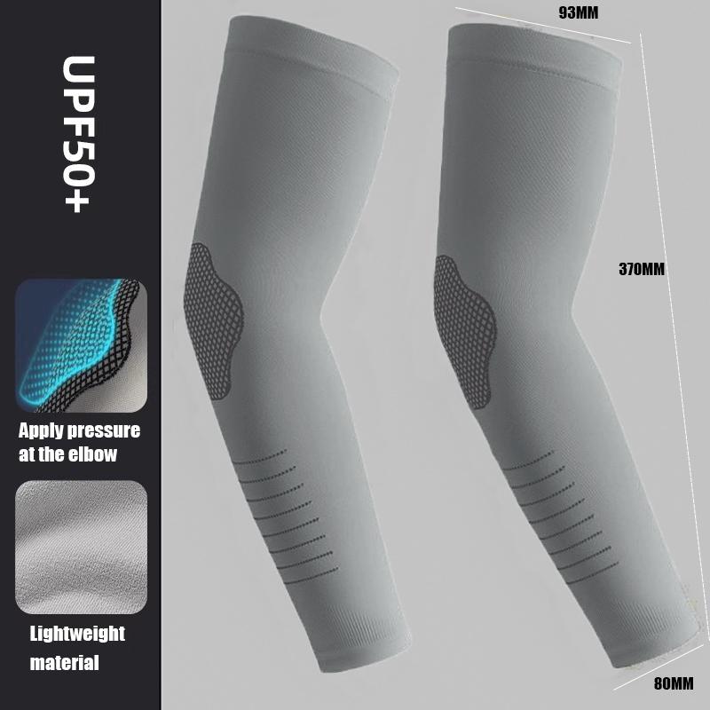 

Ледяные рукава Мужские Защита от солнца и УФ-защита Длинные рукава Свободные Летние Спортивные Велосипедные Высокоэластичные Ледяной шелк Налокотники