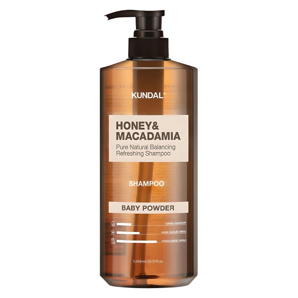 Kundal Honey & Macadamia Nature Shampoo Baby Powder Scent 1.058L 1 pcs