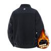 Men's Warm Fleece Stand Collar Half-Zip Pullover Plus Size Hoodie
