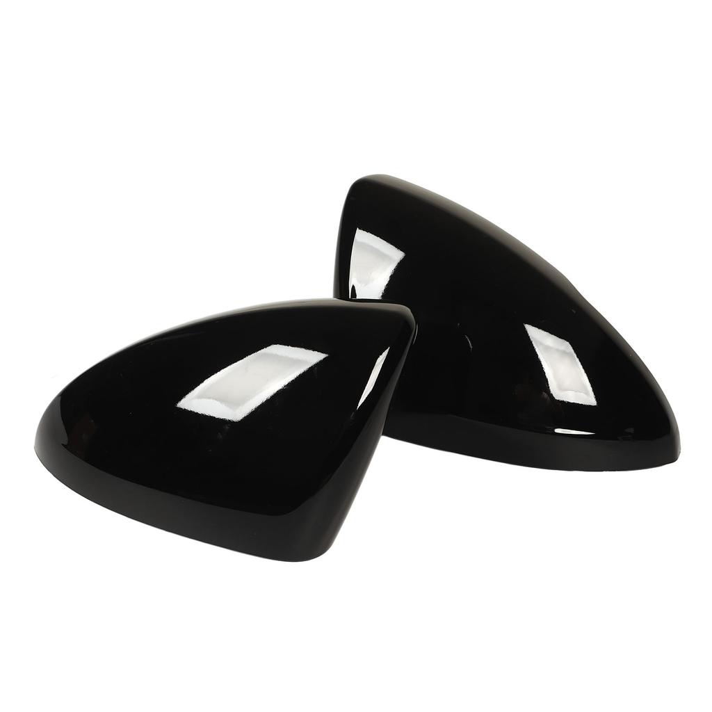2Pcs Door Mirror Cap Left Right Glossy Black Rearview Mirror Cover Replacement for Chevy Cruze