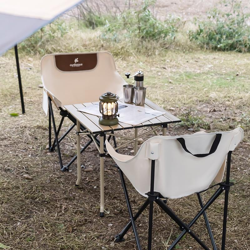 Xiannoudorji Portable Three-Piece Outdoor Folding Table and Chair Set for Camping and Picnics