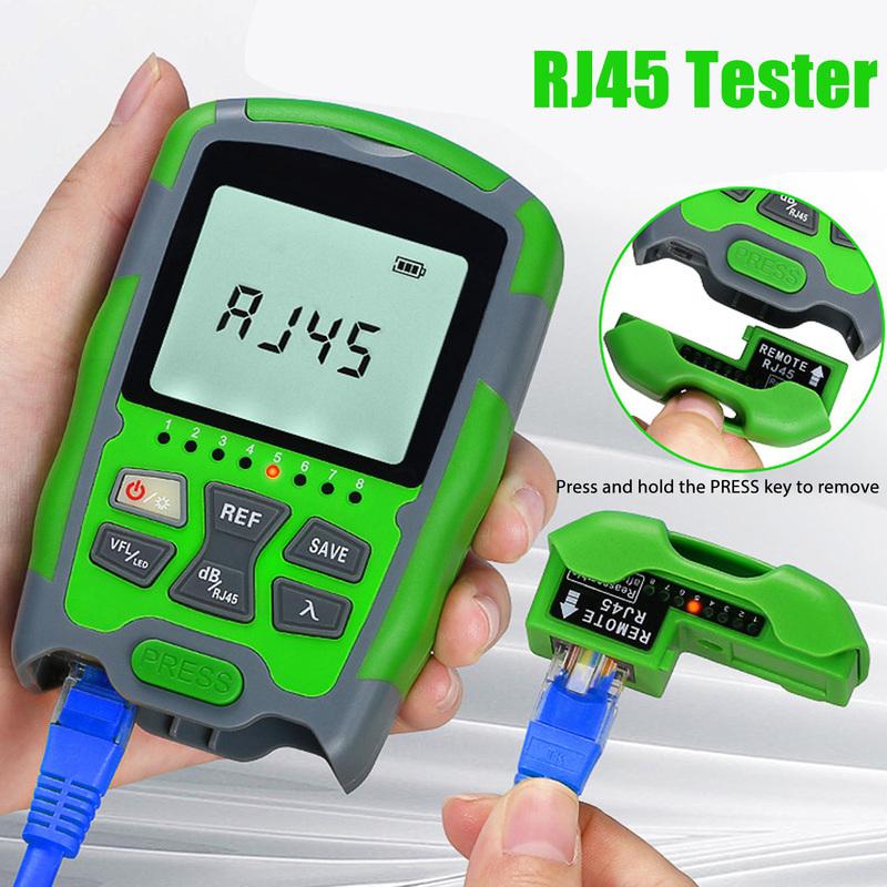 Rechargeable Optical Power Meter Mini Optical Power Meter Red Light Optic Cable Power Tester with USB Charging Cable