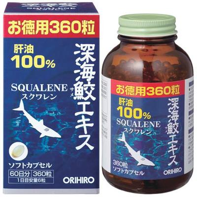 Japanisches Nahrungsergänzungsmittel Deep Sea Shark SQUALENE 360 Kapseln 60 Tage s59