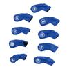 9Pcs Golf Iron Head Covers PU Waterproof Golf Club Headcovers for Right Left Handed Golfer Lovers Blue