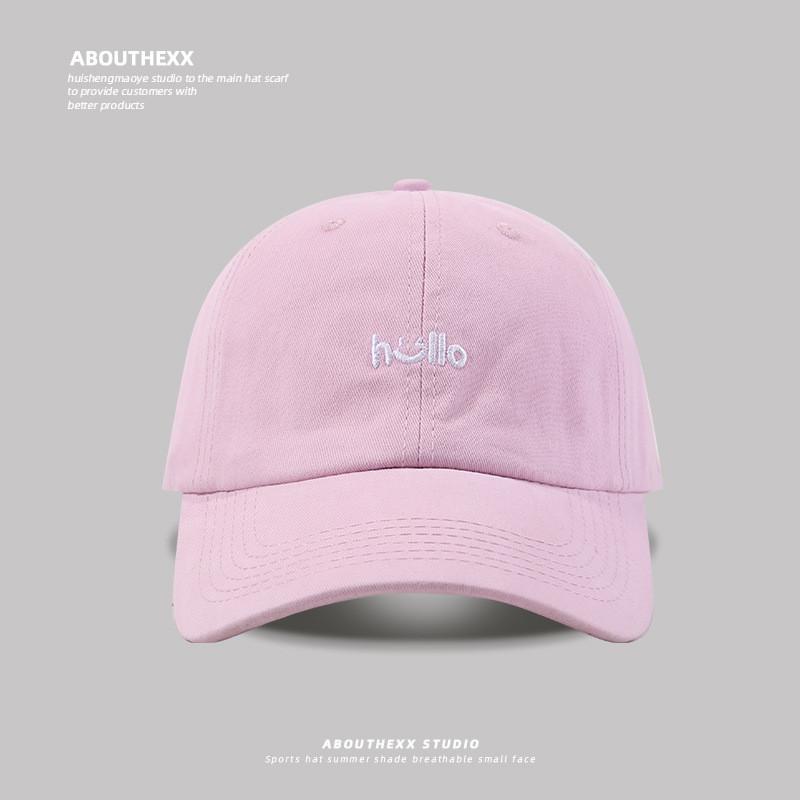 Cotton Letter Embroidered Baseball Cap For Girls Spring Summer Casual Sun Protection