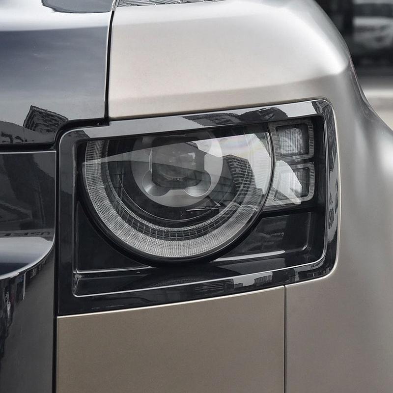 For Land Rover Defender 2020 2021 2022 Accesorios Para El Coche Replace A Transparent PC Car Lights Shell Headlights Lens Cover