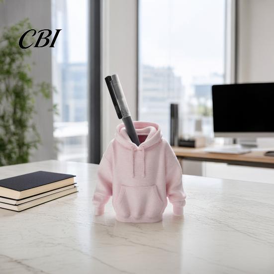 One-piece Molded Pen Holder 3D Printed Sweatshirt Holder, Mini Hoodie Desk Organizer, Accessory Small Item Storage Container for Home Office