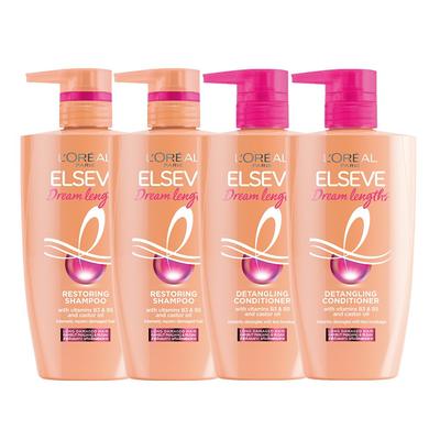 L'Oréal Paris Dream Length Shampoo 410ml x 2 + Máscara Condicionadora para Cabelo 410ml x 2