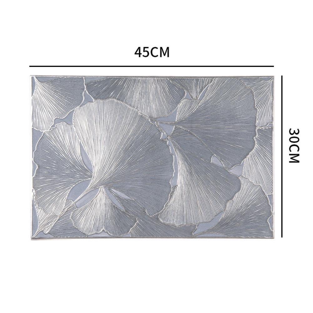 

Прямоугольный коврик для еды ПВХ коврик для обеденного стола Легкая роскошь Дренажный коврик Домашнее украшение для отеля grey-style2