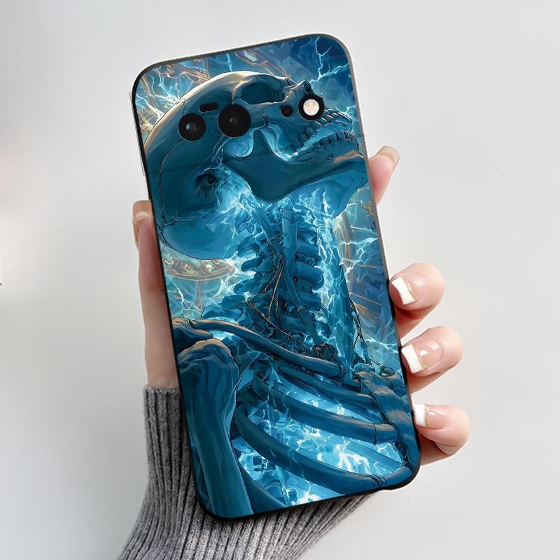Coque Pour Google Pixel 6 6A 6Pro Pixel6 Pro Pixel6A Coque Luxe Mignonne Cool Garçons Filles Noir Mat Mince Souple Silicone Arrière Cover