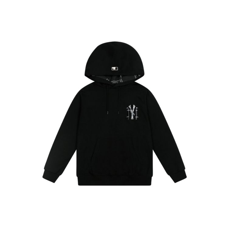 MLB Logo Casual Loose Hoodie Unisex hoodies Black 31HDE1041-50L