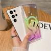 New Gradient Shell Samsung S24ultra Mobile Case Anti Fall Aurora Suitable for S23plus Transparent Color Plated Laser