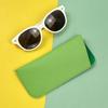 Glasses Bag Oblique Mouth Leather Bag Sunglasses Case Multifunctional Oblique Mouth Bag For Outdoor Activities Fashion Unisex