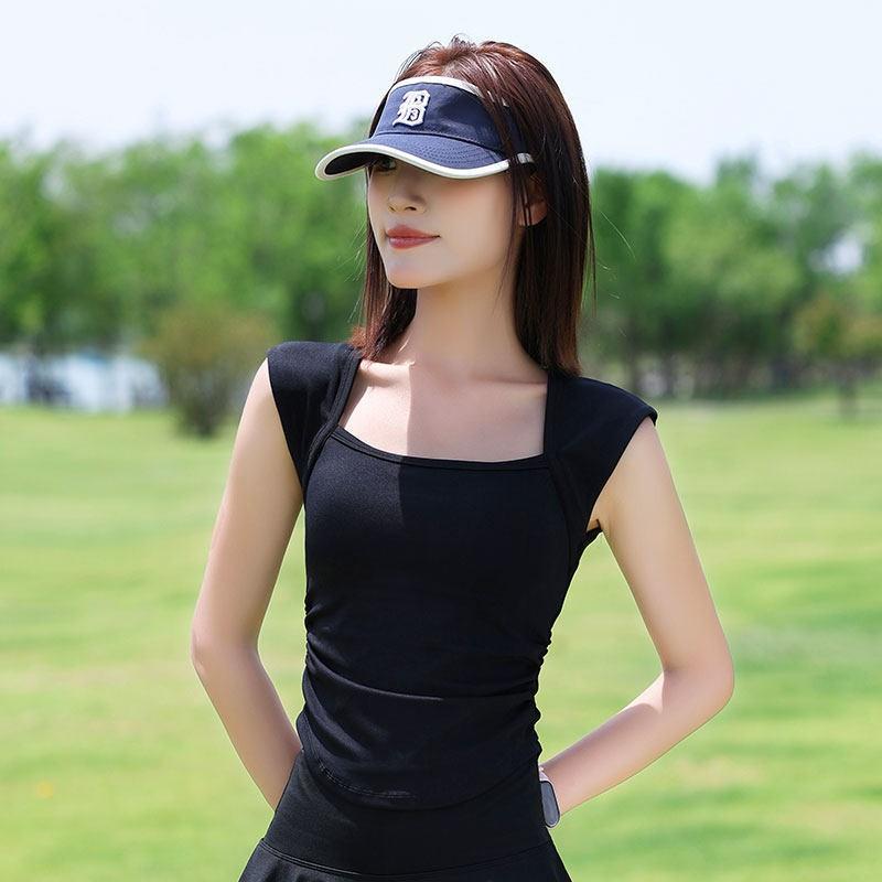 Womens Sports Set Badminton Tennis Running Yoga Vest Skirt Athletic Wear