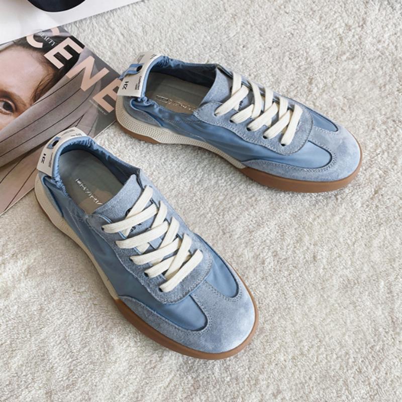 

Летняя обувь из натуральной кожи в стиле кэжуал и спорт, кроссовки Forrest Gump, белая обувь, женские немецкие тренировочные кроссовки 41 небесно-голубой