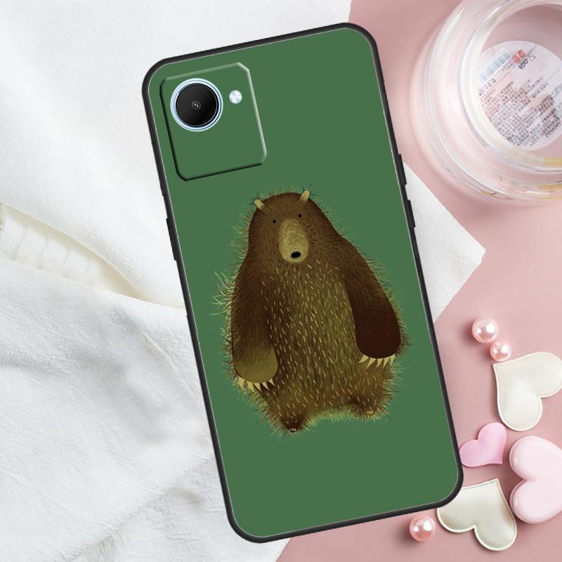 

Cartoon Grizzly Bear For Realme 14 Pro Plus 10 11 12 13 GT 7 Pro GT 5 6 6T C67 C61 C53 C51 C21Y C25S C75 C55 Case Realme 14 Pro Plus
