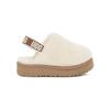 UGG Sheepskin Comfortable Casual Versatile Non-Slip Childrens Slippers Baby Slippers Off-White 1123633T-NAT