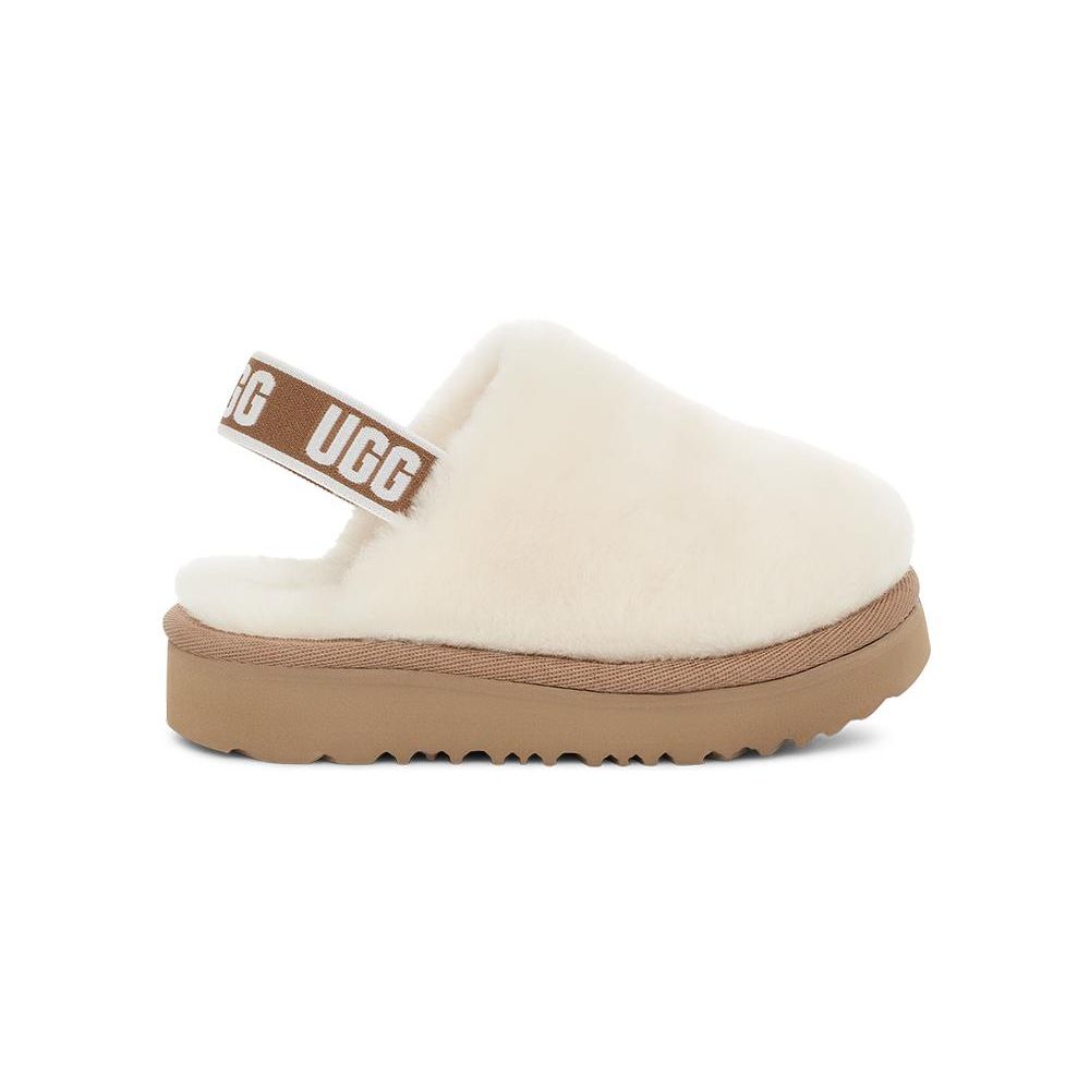 UGG Sheepskin Comfortable Casual Versatile Non-Slip Childrens Slippers Baby Slippers Off-White 1123633T-NAT