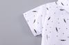 Boys' Summer Leaf Print Polo Shirt & Shorts Two-Piece Set (2026)