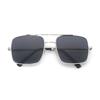 Fashion Metal Sunglasses Outdoor Men'S Square Double Beam Large Frame Driving Sunglasses Women