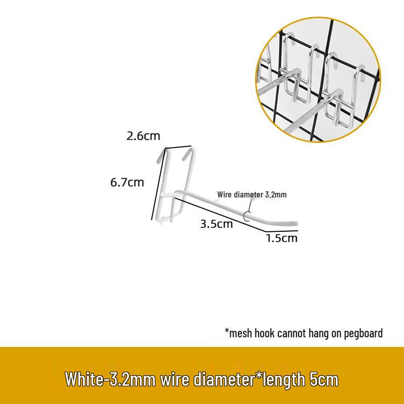 

Металлические крючки для сетчатых стен для ювелирных изделий, подвесок для телефонов и аппаратных полок