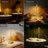 Kabellose Tischlampe 5000mAh Wiederaufladbarer Akku LED Schreibtischleuchte Tragbar Touch-Steuerung 3 Farben Dimmbar Für Schlafzimmer Terrasse Außenbereich