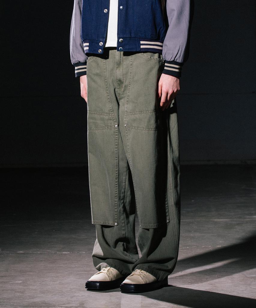 BIG UNION Solid Carpenter Pants / Olive