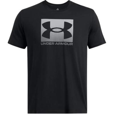 Verpacktes Rundhals-Logo-Kurzarm-T-Shirt Herren T-Shirts Schwarz Graphit 1386793-001