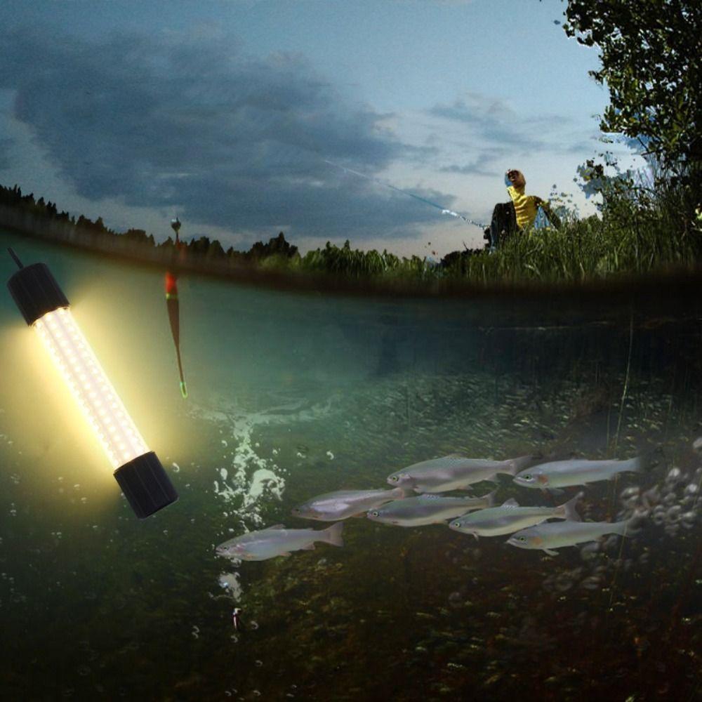 Waterproof 12V Fishing Light White Green Blue Lures Finder Lamp LED Underwater Light Submersible
