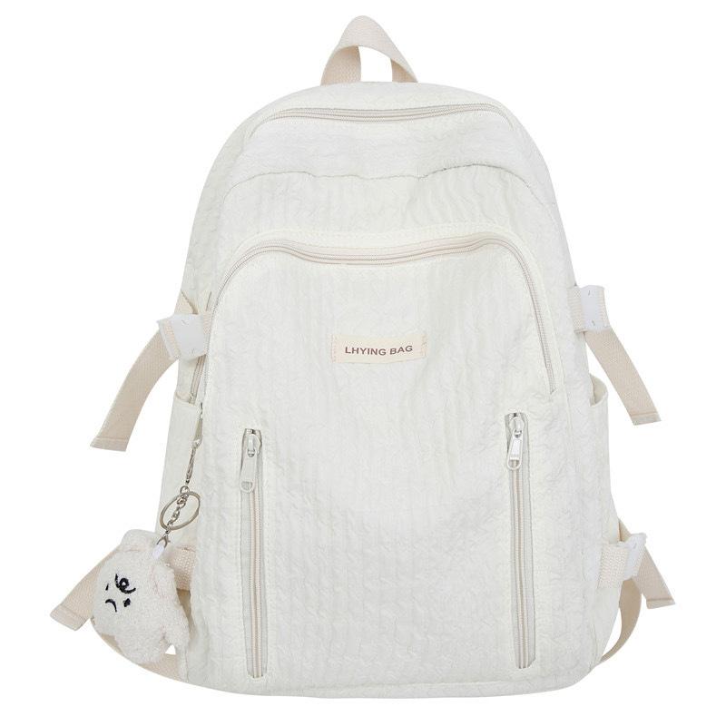 School bag female Korean version high school student cute girl backpack college student large capacity simple versatile backpack