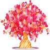 Ewige Blüte Popup-Karte für Valentinstag und Muttertag mit Laserschnitt-Motiv
