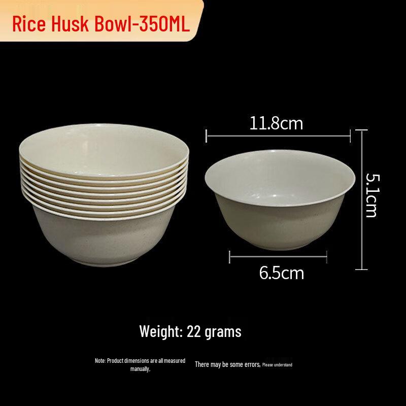 Zisiz Biodegradable Rice Husk Disposable Bowl