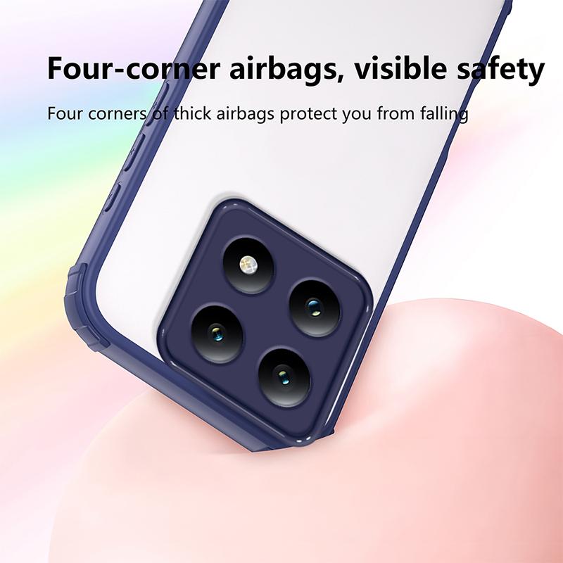 For Xiaomi 15T Luxury Transparent Shockproof Armor Case For Xiaomi 11T 12T 14T Mi 15T Pro Clear Bumper Hard Cover 14T Pro Cases