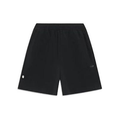 Li Ning SS23 Solid Color Loose Fit Sports Shorts Women Shorts Black AKST192-7