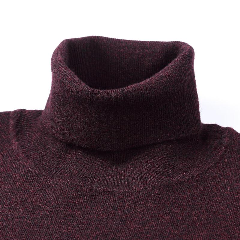 MONTAGUT Men's Warm Wool Blend High-Neck Sweater
