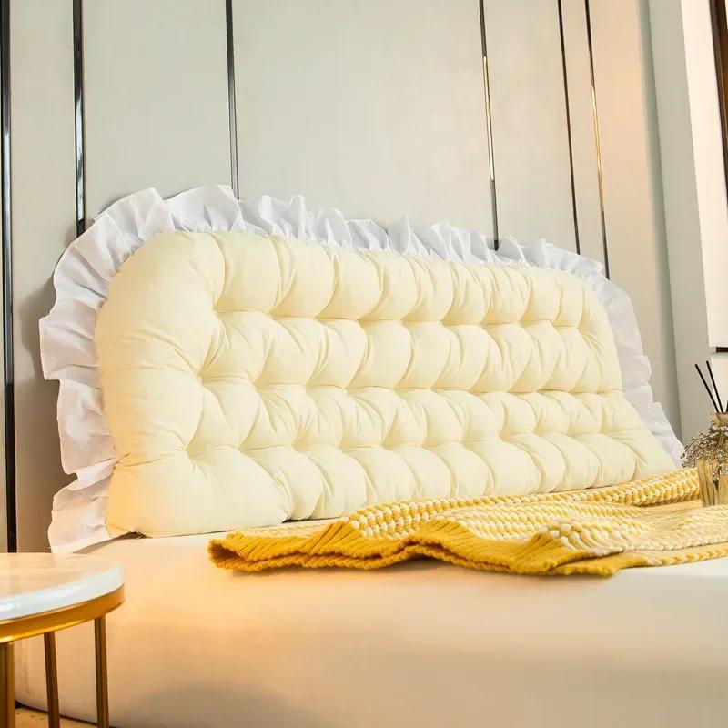 Rectangular Tatami Pillow Headboard Pink Pillow Bed Sleeping Neck Body Pillow Bedside Cushion Large Backrest Support Bolster