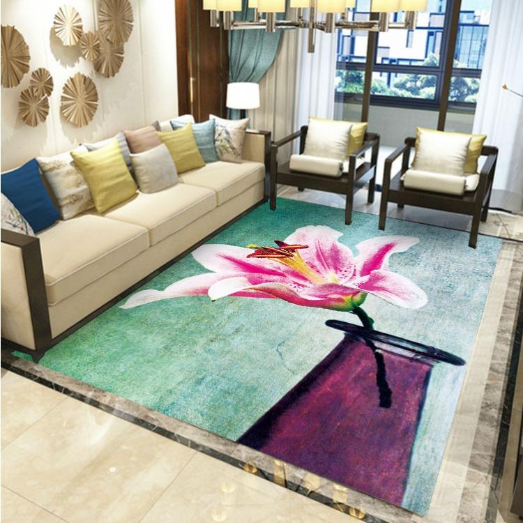 European Style Living Room Carpet Bedroom Bedside Carpet Dining Room Carpet Floor Mat Balcony Door Mat